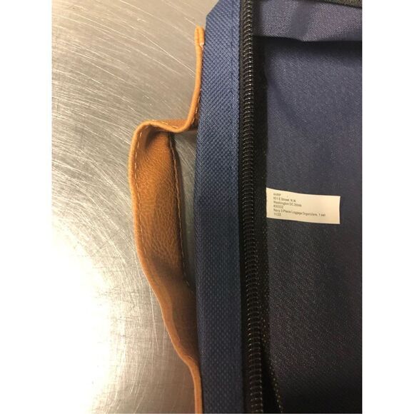 AARP Men’s Navy Blue Luggage Travel Organizer Zip Up Set - Picture 5 of 10